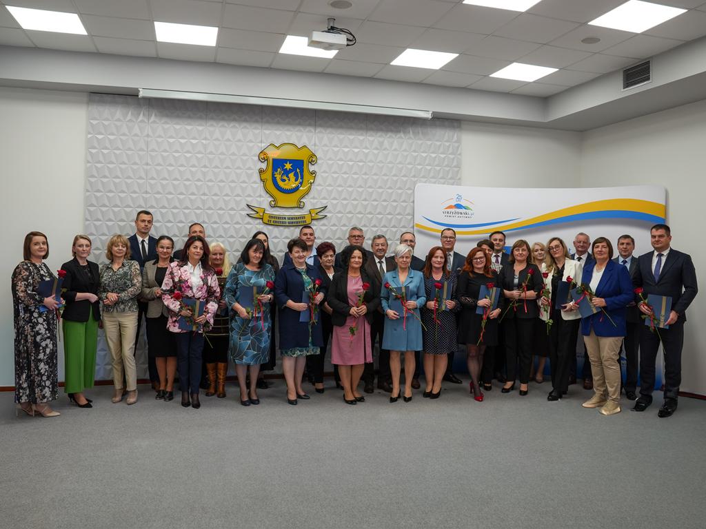 Wręczenie Nagród Starosty Strzyżowskiego z okazji Dnia Edukacji Narodowej